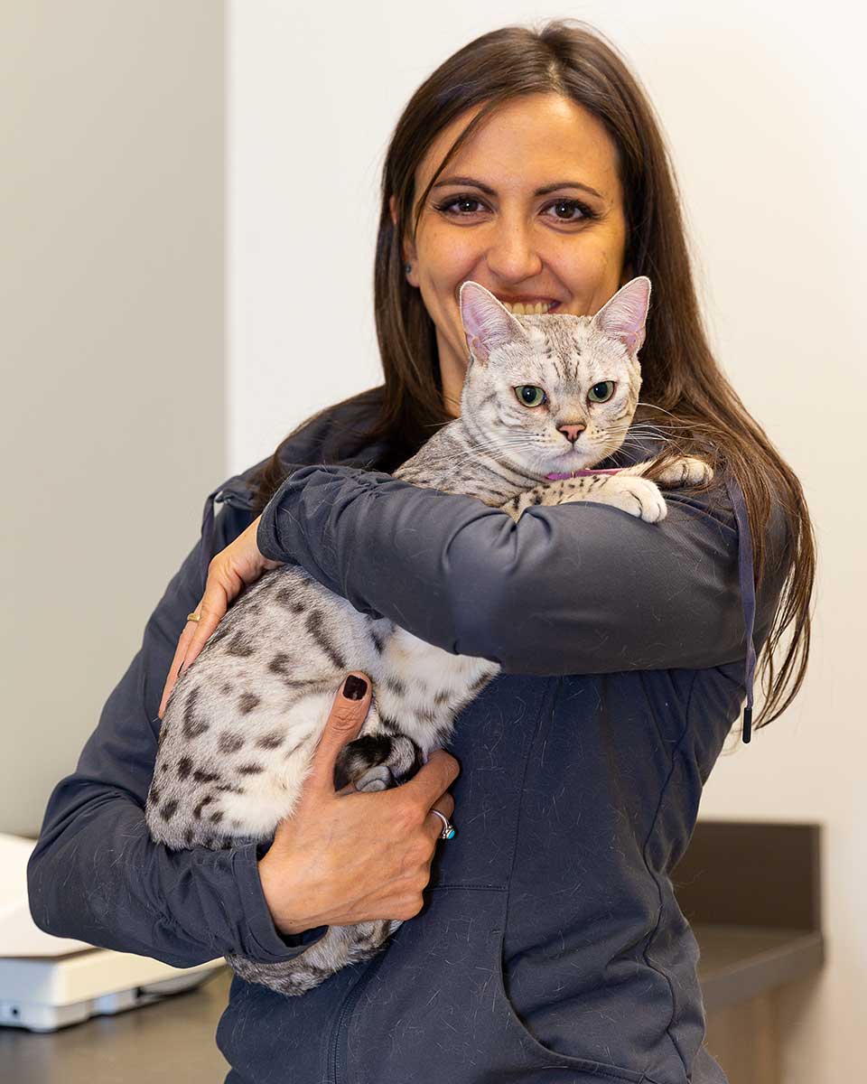 A technician with one of our patients